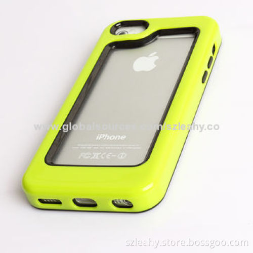 TPU and PC mixed bumper for iPhone 5C